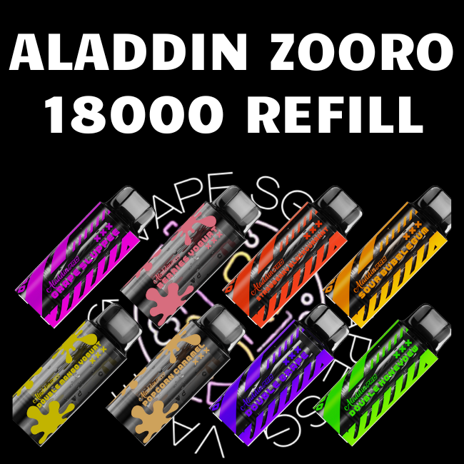 Aladdin Zooro 18000 Disposable Refill Cartridge - Sg Vape Shop Singapore SG