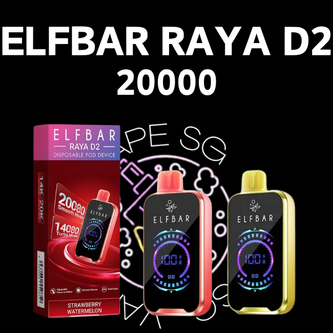 Elfbar Raya D2 20000 Disposable - Sg Vape Shop Singapore SG